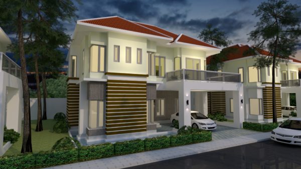 3 Bedrooms Home Plan 12x11m - Image 2