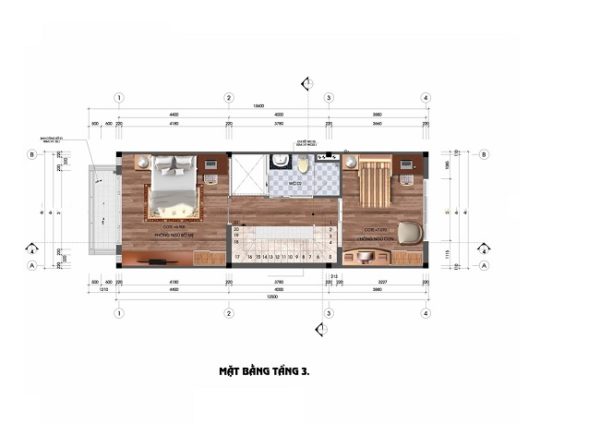 3 Bedrooms Narrow House 4.5x13m - Image 4