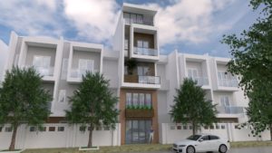 Narrow House Design Plan 4 x 13 Meter