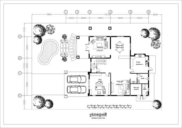 3 Bedrooms Villa Plan 13.7x19m - Image 3