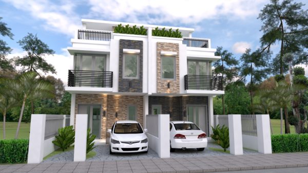 Home Design Plan 5x15m Duplex House with 3 Bedrooms - Image 2