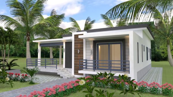 Sketchup Home Design Plan 10x13m with 3 Bedrooms - Image 3