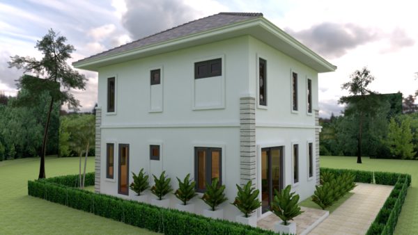 Home design Plan 8x6.5m with 3 Bedrooms - Image 3