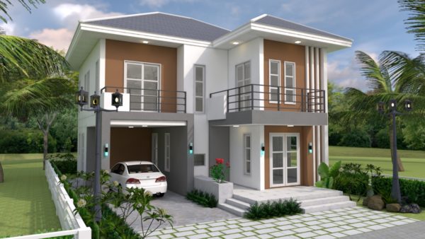 House Plans Design 9x10m 5beds - Image 4