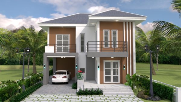 House Plans Design 9x10m 5beds - Image 3