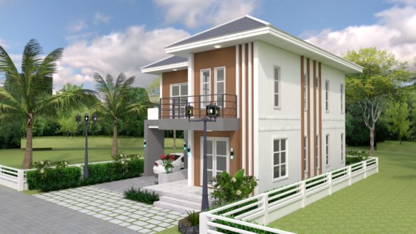House Plans Design 9x10m 5beds - Image 2