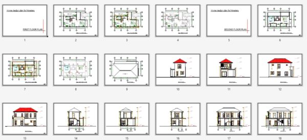 House design 8x14m with 2 bedrooms - Image 3